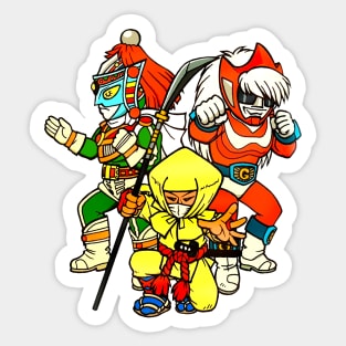 Go! Greenman, Godman & Kotaro Ushiwaka Sticker